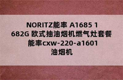 NORITZ能率 A1685+1682G 欧式抽油烟机燃气灶套餐 能率cxw-220-a1601油烟机